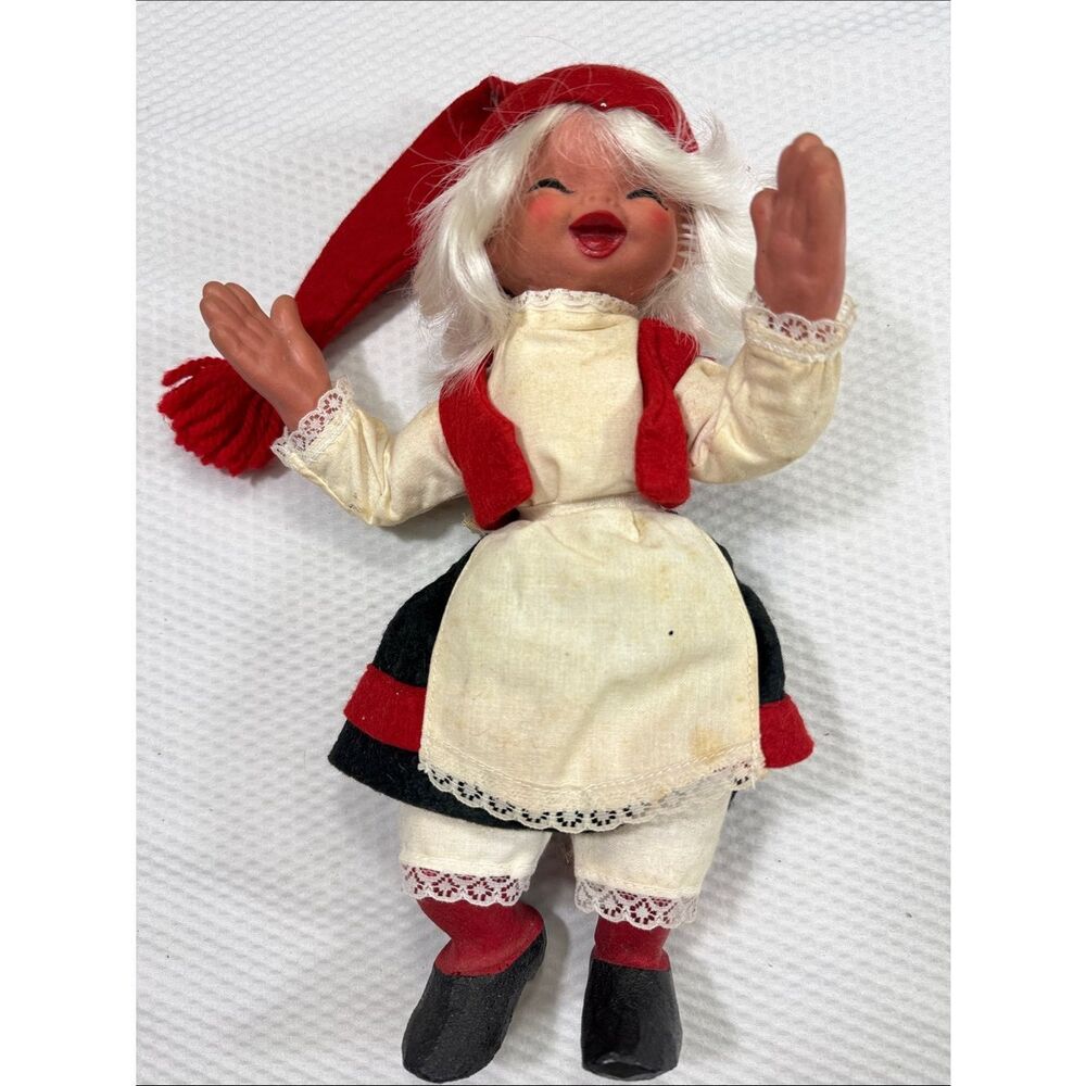 Arne Hasle Norge Norwegian Nisse 11” Gnome Troll Christmas Latex Poseable Doll